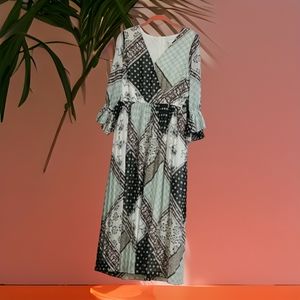 Patchwork Boho Dress